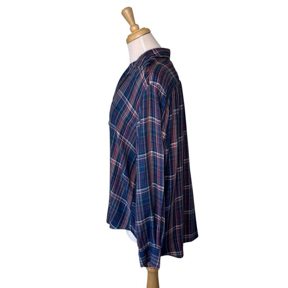 FRANK & EILEEN "Eileen" Relaxed Fit 100% Cotton Blue Plaid  Button Down Size XL - Picture 4 of 8